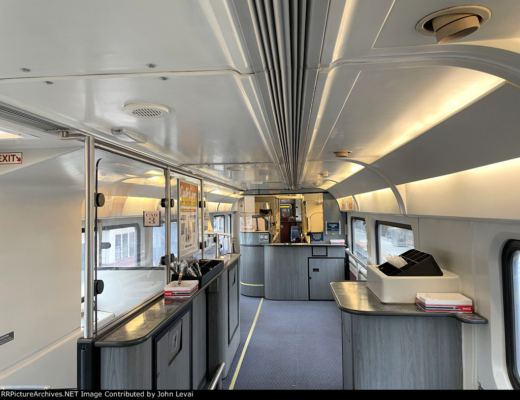  Interior of the California Bilevel Cafe